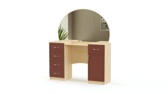 Стол туалетный Иво-5 BMS красного цвета