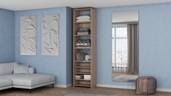 Стеллаж для одежды Мирта 74 BMS - дуб сонома