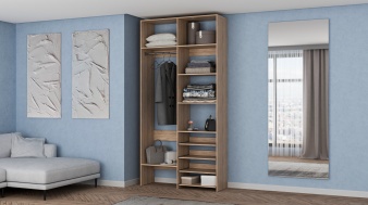 Стеллаж для одежды Мирта 79 BMS - дуб сонома