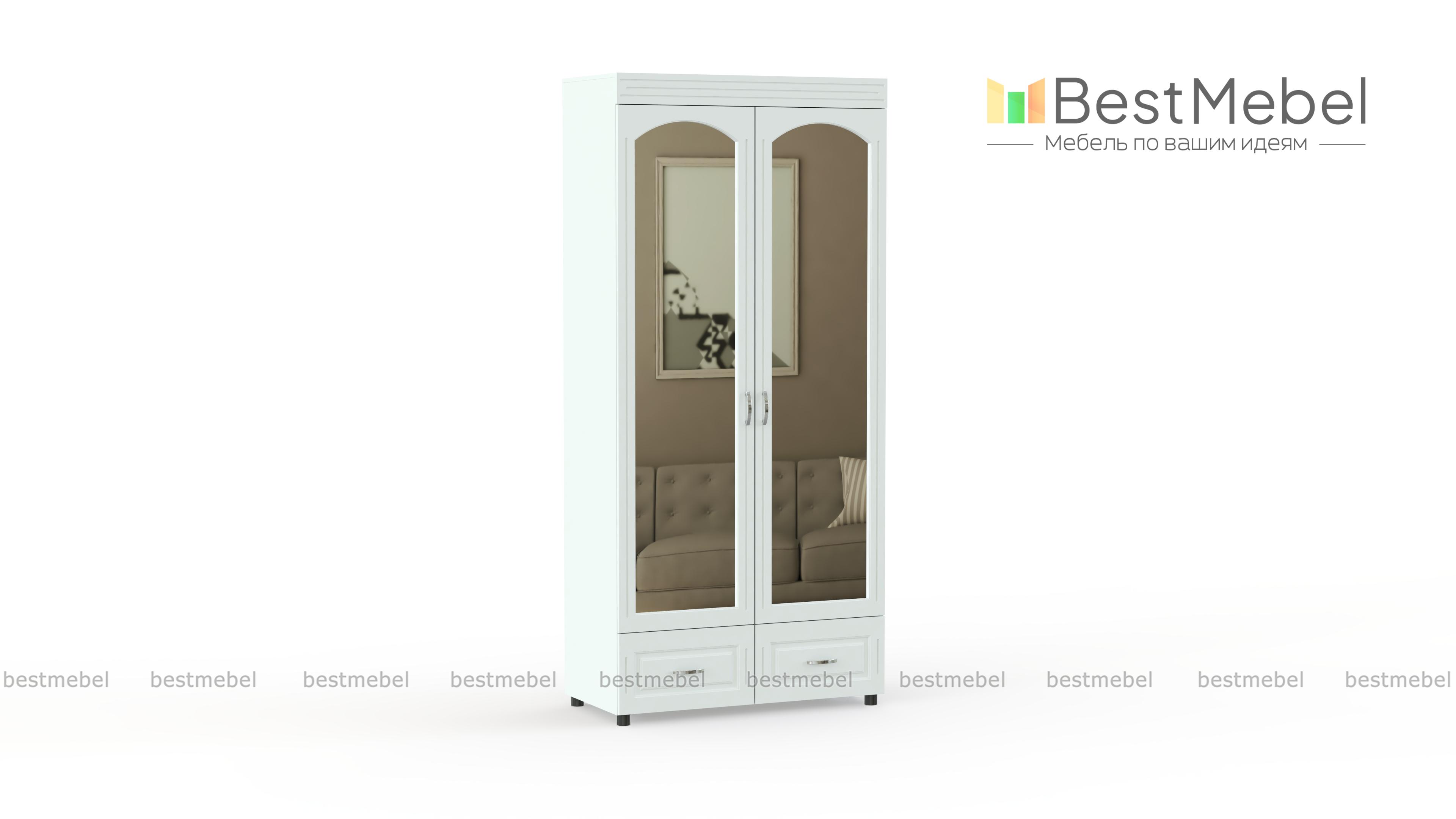 Распашной шкаф Элизабет К 3 BMS - Фото