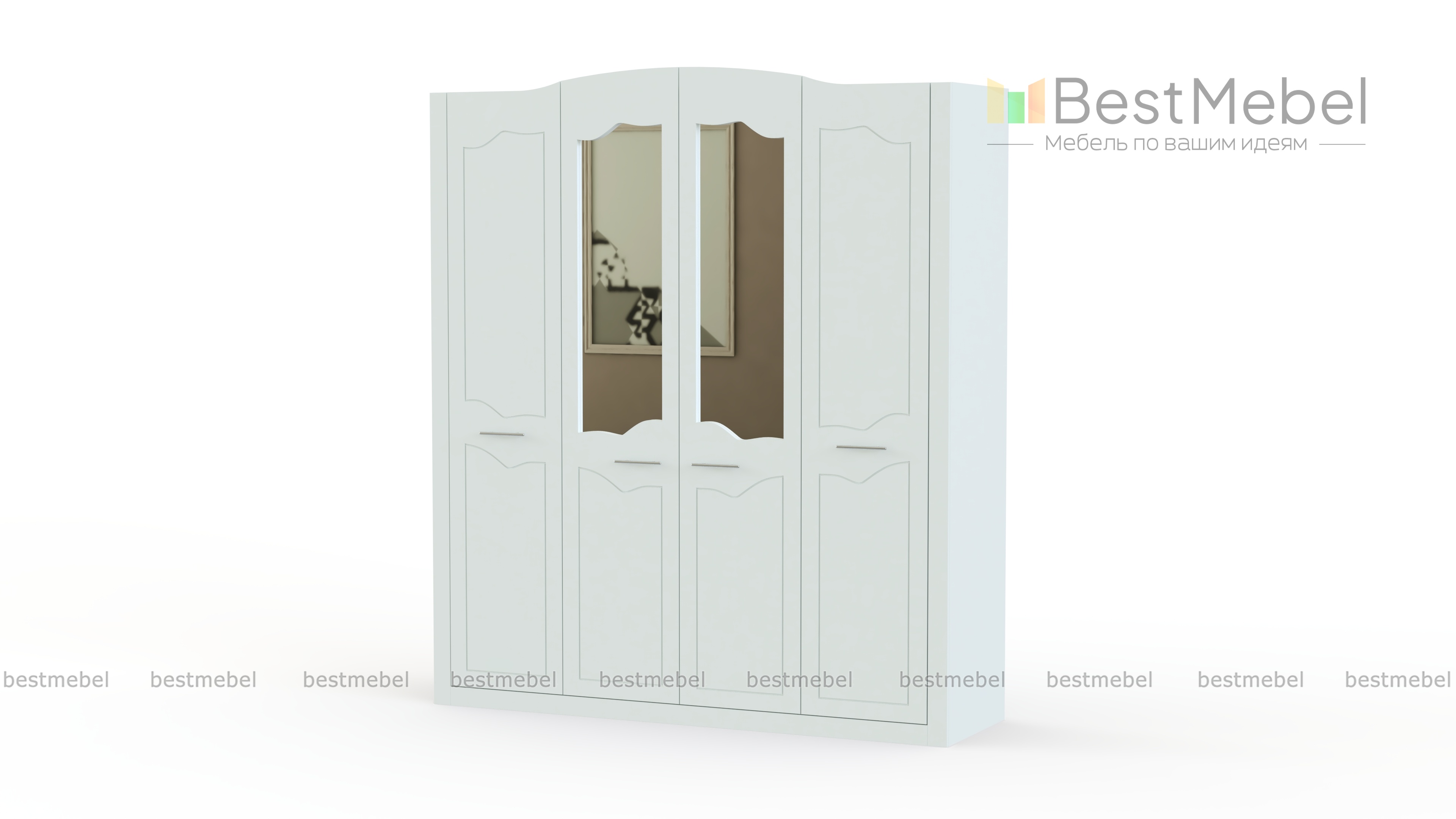 Шкаф 4-х дверный Ева-10 BMS