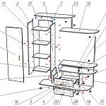 Схема сборки Тумба под ТВ Ф-7 BMS