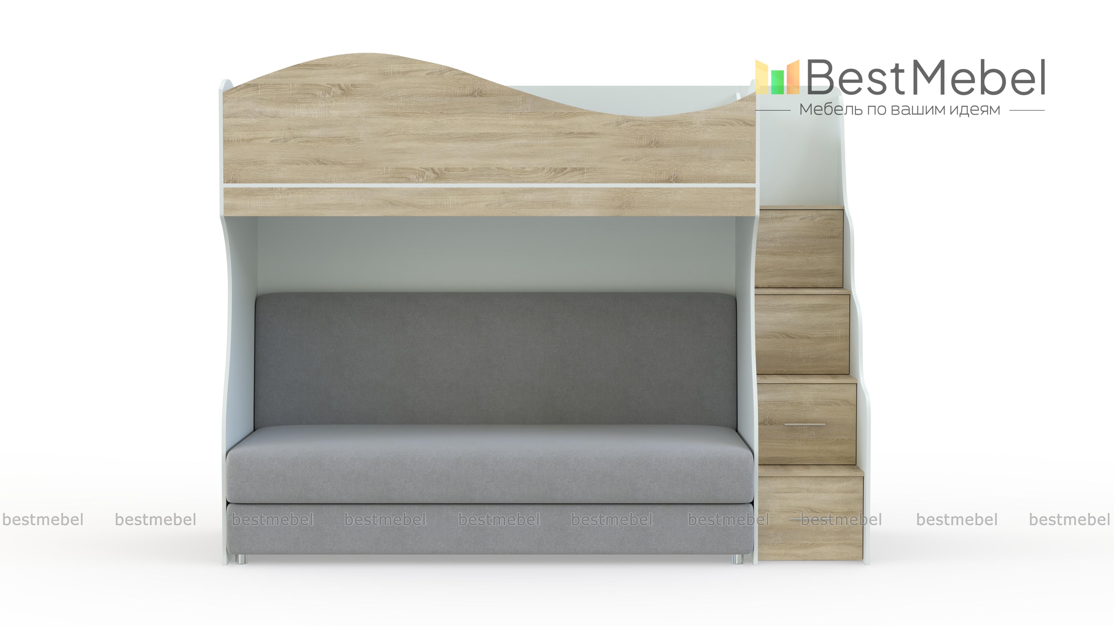 Детская кровать с диваном Дон Кихот 15 BMS - Фото