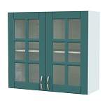 Шкаф верхний 2 двери Лондон со стеклом BMS - Фото 7