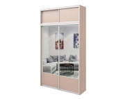 Шкаф-купе с антресолью Лайт 7 BMS(Белье - Платье (4 полки 2 ящика) (2))