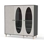 Шкаф книжный Брукс 4 BMS - Фото 7