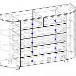 Схема сборки Комод радиусный Классик 12 BMS