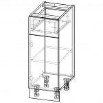 Схема сборки Шкаф нижний 1 дверь 1 ящик Агава BMS