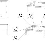Схема сборки Тумба прикроватная Николь 16 BMS