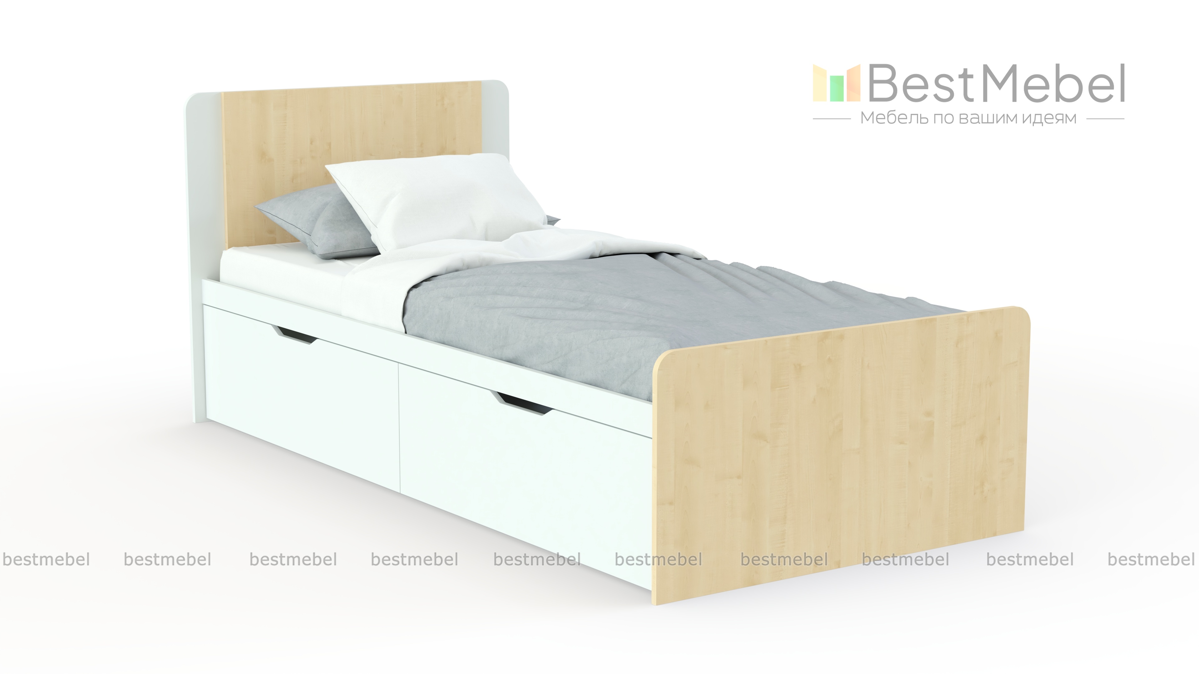 Кровать детская с ящиками Эмма BMS