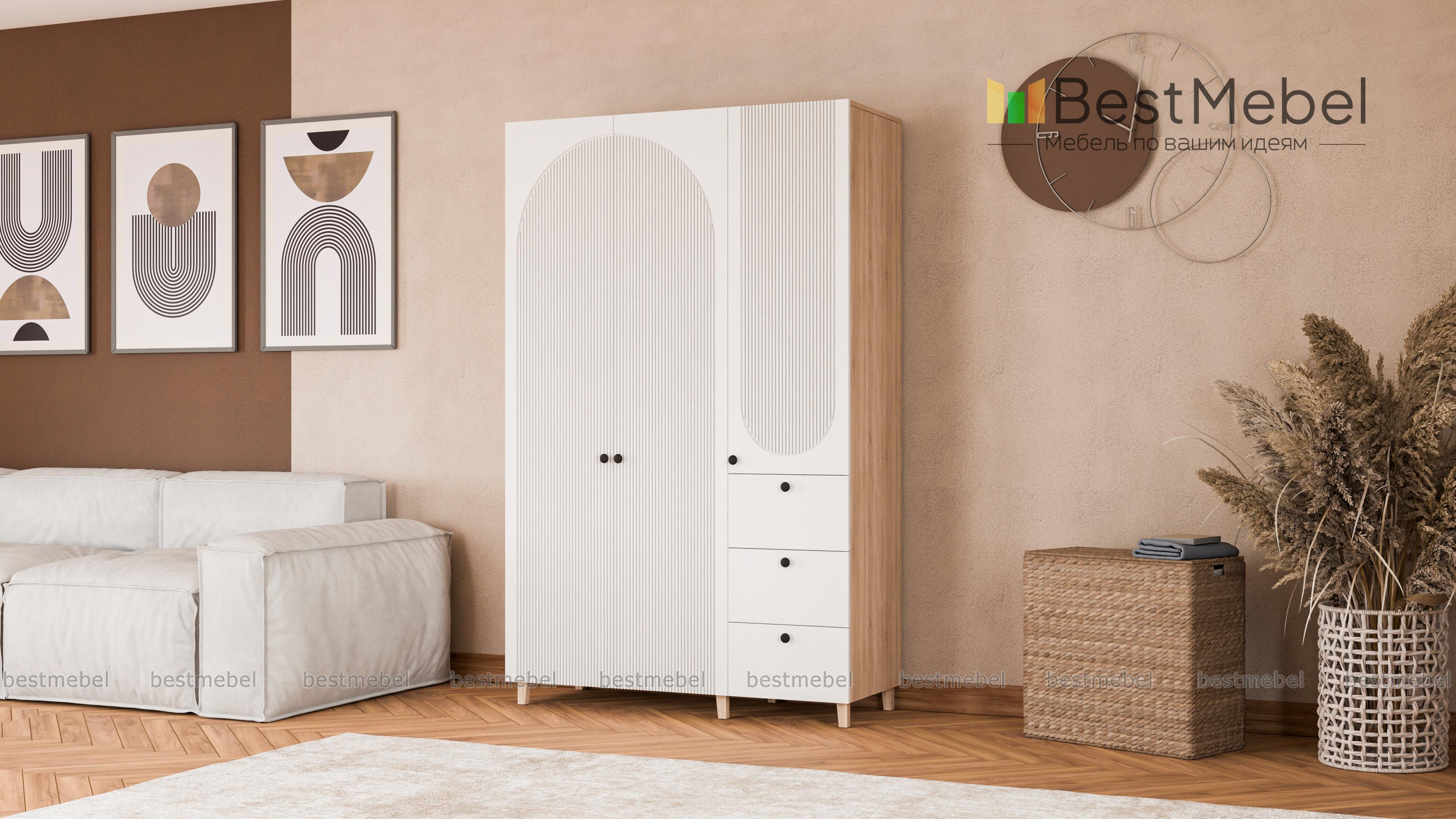 Шкаф распашной Вивьен 7 BMS - Фото