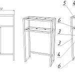Консольный столик Лист 1 BMS