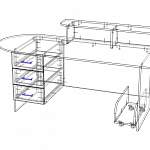 Схема сборки Письменный Стол Акцент 4 BMS