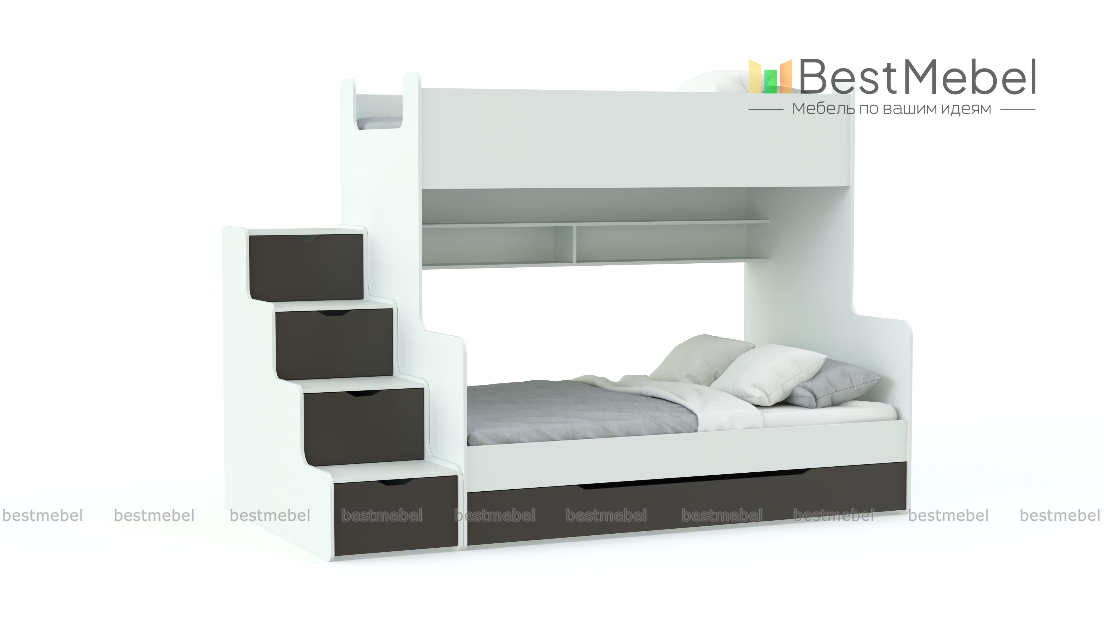 Детская двухъярусная кровать Д-3 BMS - Фото