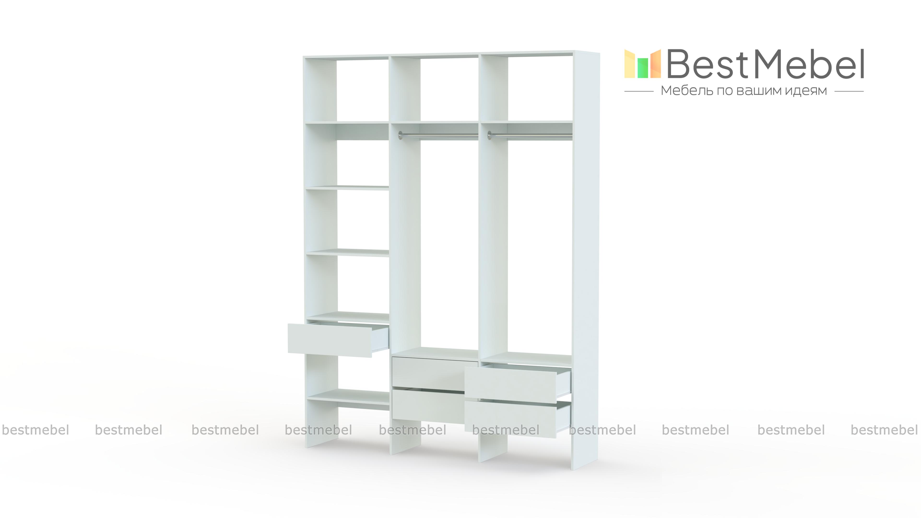 Стеллаж для одежды Мирта 53 BMS - Фото