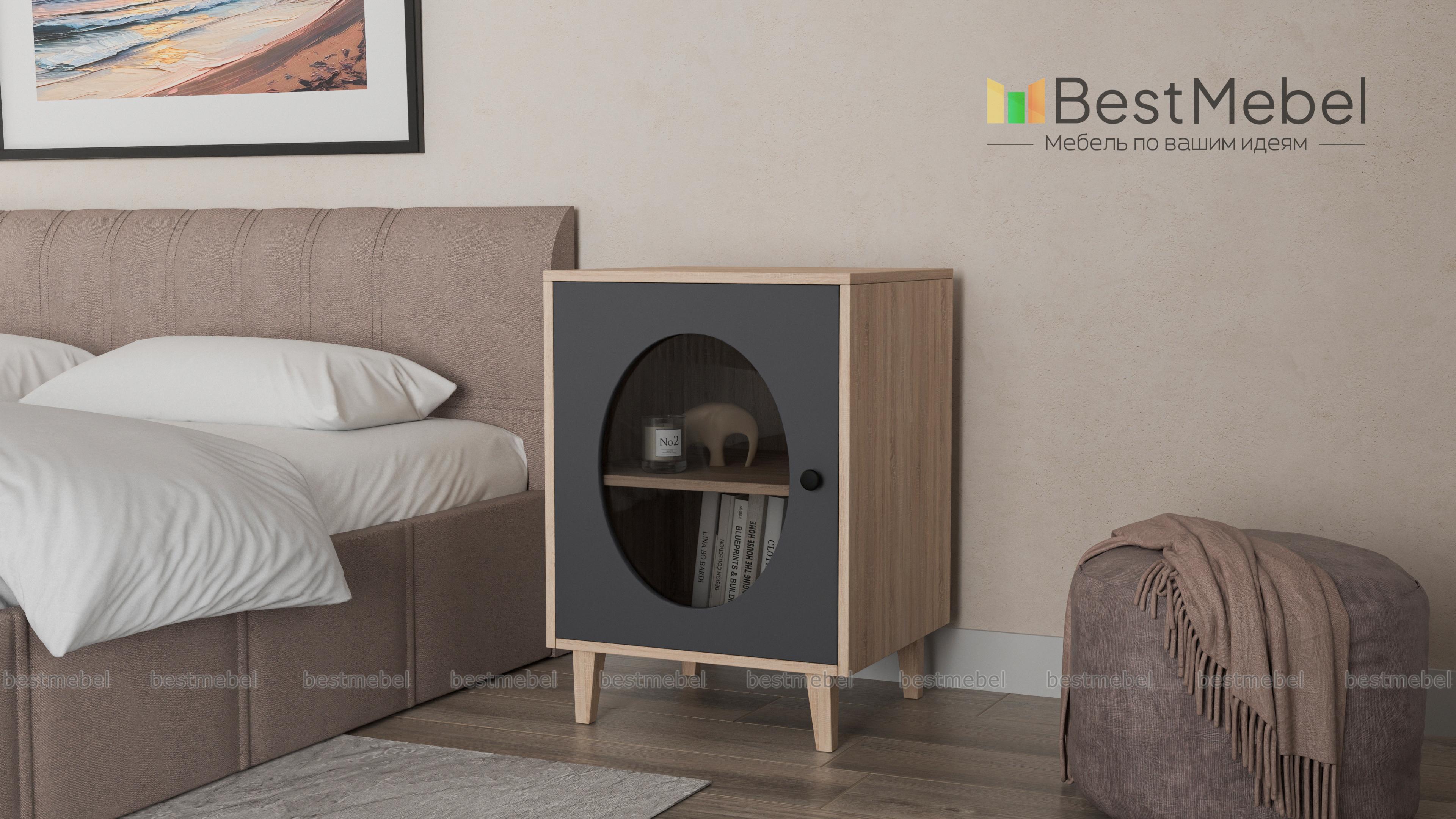 Тумба прикроватная Брукс 1 BMS - Фото