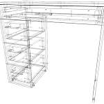 Туалетный столик Гласс 2 BMS