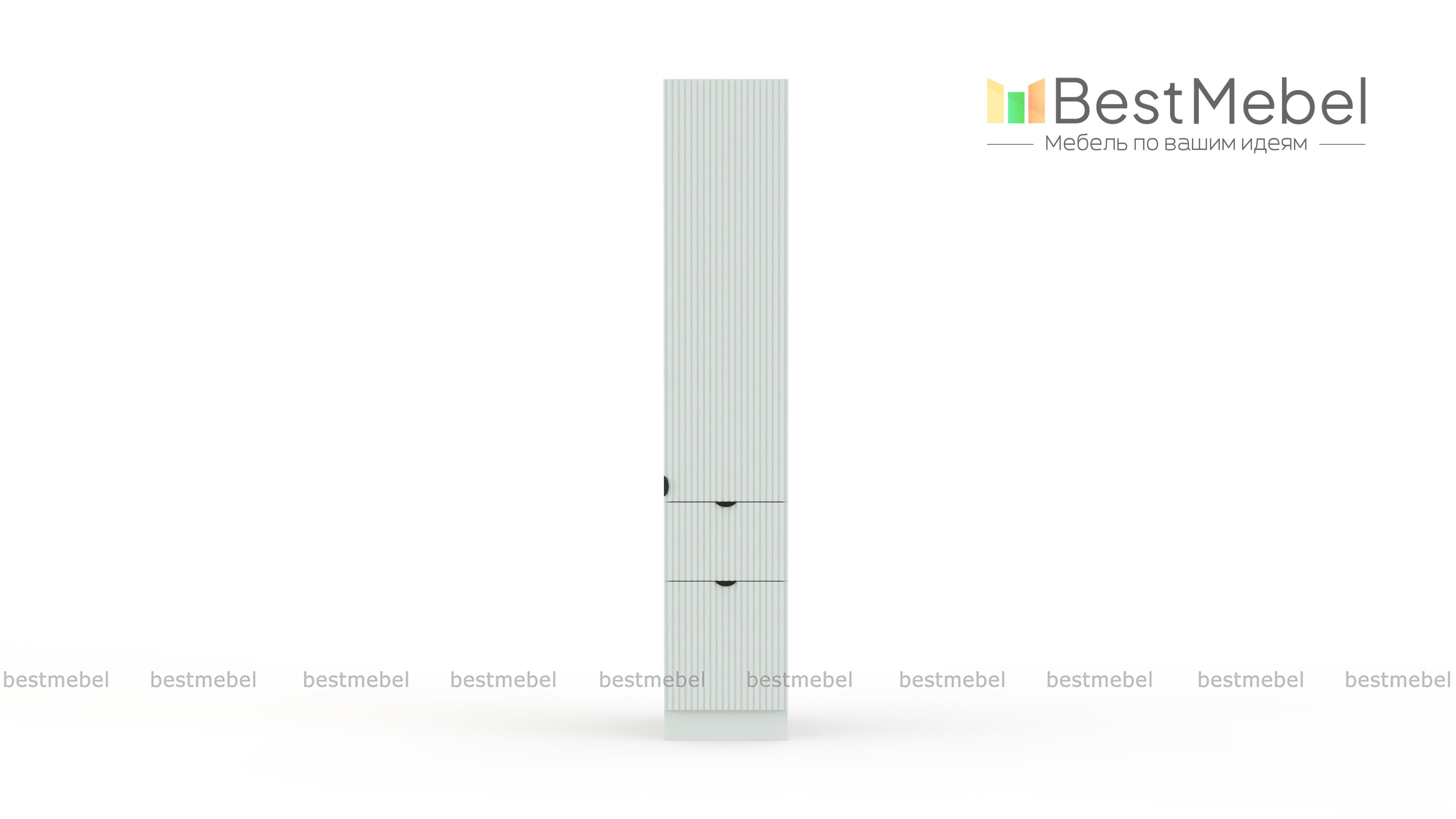 Шкаф пенал с дверцей и 2-мя ящиками Альберт BMS - Фото