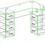 Схема сборки Стол угловой компьютерный Клео-9 BMS
